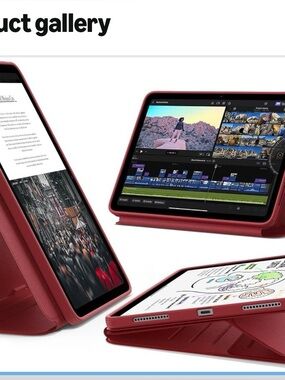 Protective Tablet Case for Air 11" (M4/M3/M2) & Air 10.9" (5th/4th) - Red